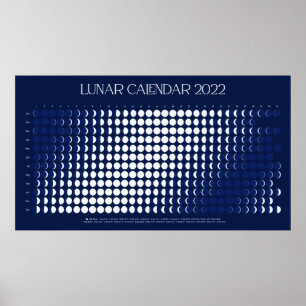 2022 Lunar Cycle Print, Value Poster Pappert (proj