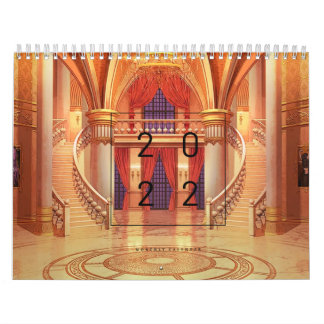 2022 månatlig kalender över feta djur