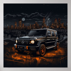 2022 Mercedes AMG G63 G-Class G-Wagon Luxury SUV Poster