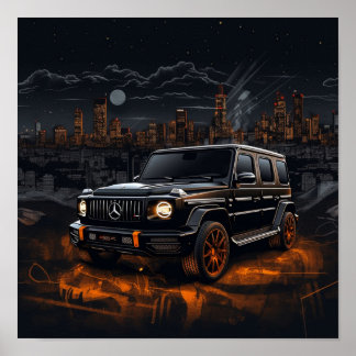 2022 Mercedes AMG G63 G-Class G-Wagon Luxury SUV Poster