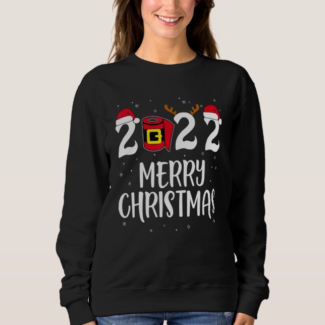 2022 Merry Christmas Family Matching Pajamas Men W T Shirt (Framsida)