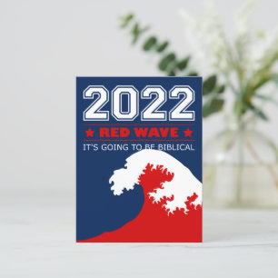 2022 Midterm RED WAVE Det blir bibliskt Vykort
