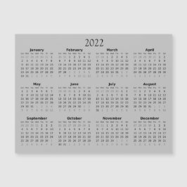 2022 Mini Kalender Magnetisk Inbjudan Inbjudningskort