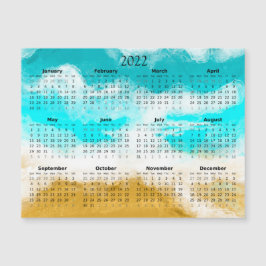 2022 Mini Kalender Magnetisk Ocean Magnetisk Inbjudningskort