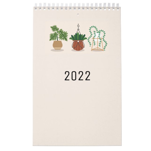 2022: Minimal kalender för utformning med hushåll (Omslag)
