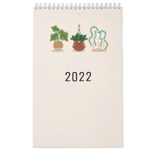 2022: Minimal kalender för utformning med hushåll
