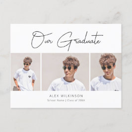 2022 Modern minimalistisk kalligrafi 3 fotograd Meddelande Vykort