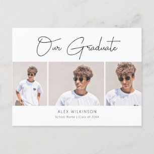 2022 Modern minimalistisk kalligrafi 3 fotograd Meddelande Vykort