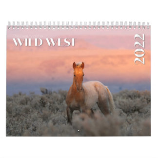 2022 MustangWild Calendar - Vilda western Kalender