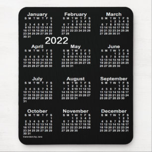 2022 Neon White Large Print Calendar av Janz Mouse Musmatta