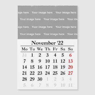 2022 november-kalender Magnetkort