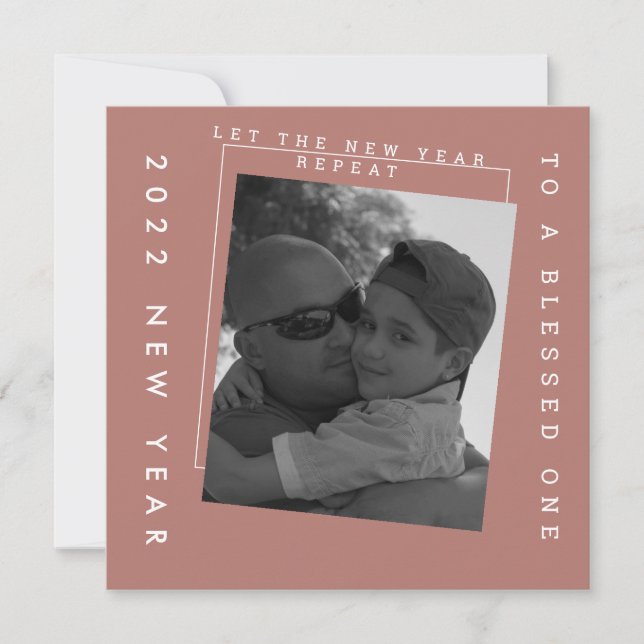 2022 Nytt årstidsfärgat tonfoto Kort (Framsida)