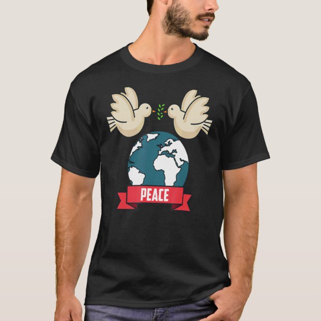 2022 Peace Global Peace Internationell Unity Kärle T Shirt (Framsida)