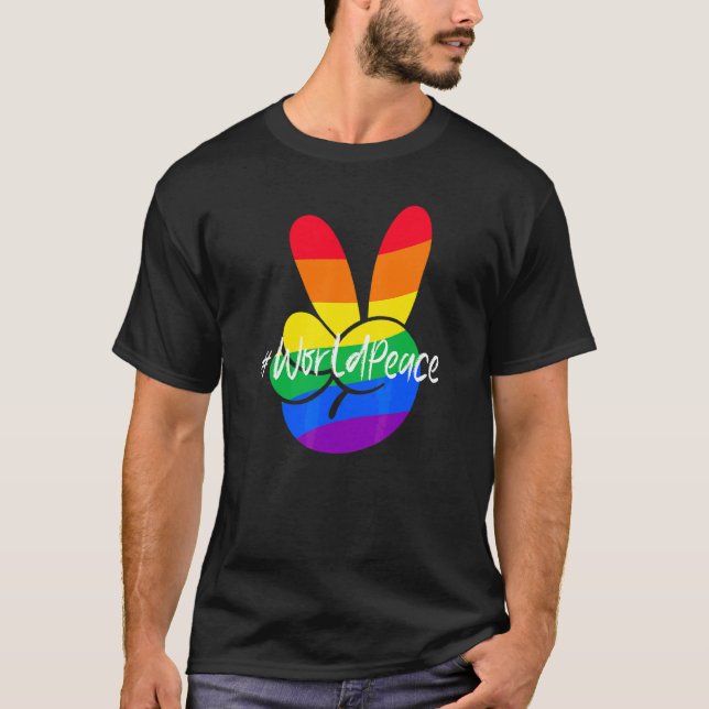 2022 Peace Global Peace Internationell Unity Kärle T Shirt (Framsida)