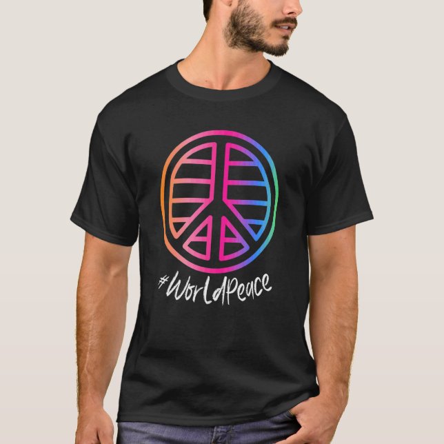 2022 Peace Global Peace Internationell Unity Kärle T Shirt (Framsida)