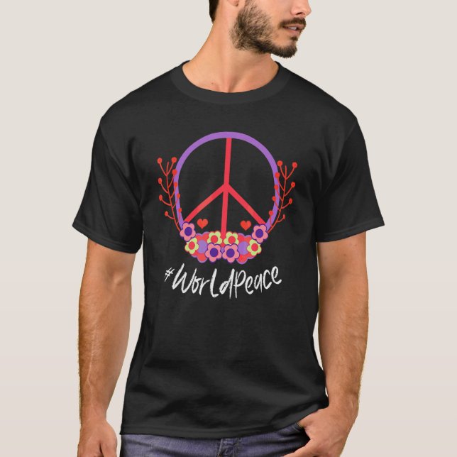 2022 Peace Global Peace Internationell Unity Kärle T Shirt (Framsida)