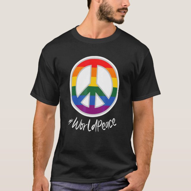 2022 Peace Global Peace Internationell Unity Kärle T Shirt (Framsida)