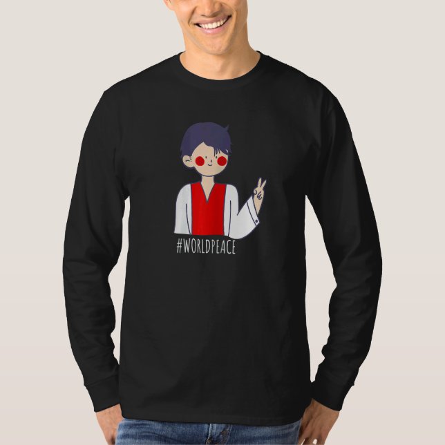 2022 Peace Global Peace Internationell Unity Kärle T Shirt (Framsida)