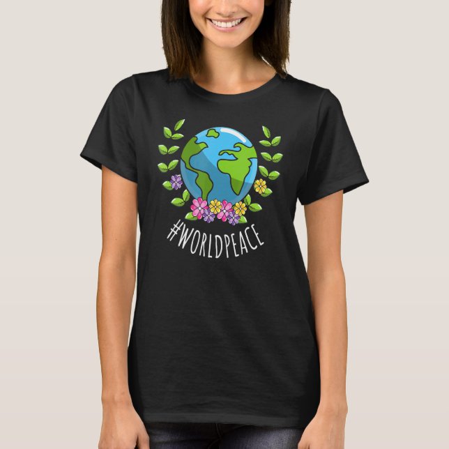 2022 Peace Global Peace Internationell Unity Kärle T Shirt (Framsida)