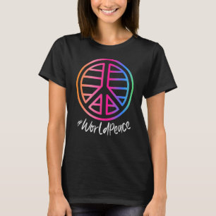 2022 Peace Global Peace Internationell Unity Kärle T Shirt