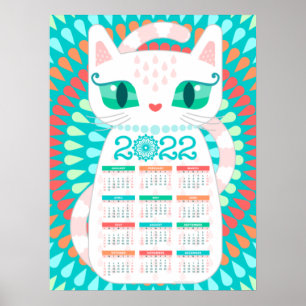2022 - Poster i Booshie Cat Calendar