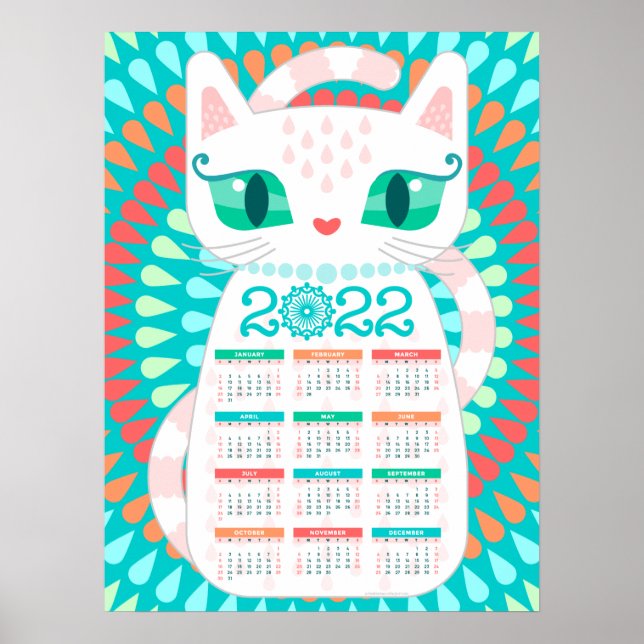 2022 - Poster i Booshie Cat Calendar (Framsidan)