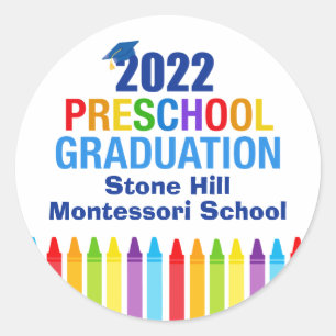 2022 Preschool Studenten Cute Anpassningsbar Schoo Runt Klistermärke