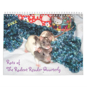 2022 Råttor av Rodent Reader Calendar E Kalender