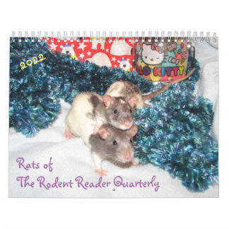 2022 Råttor av Rodent Reader Calendar E Kalender