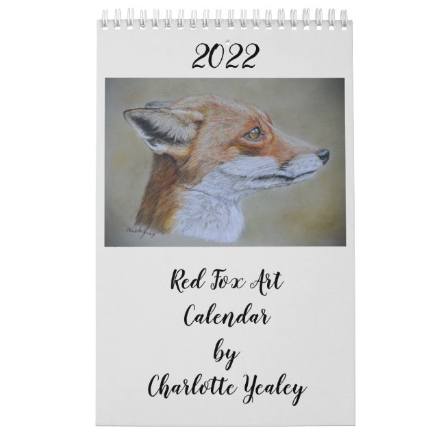2022 Red Fox Art Calendar av Charotte Yealey Kalender (Omslag)