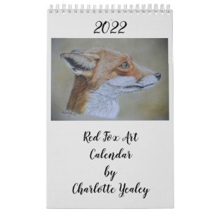 2022 Red Fox Art Calendar av Charotte Yealey Kalender