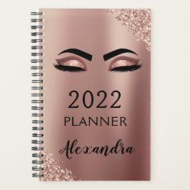 2022 Rose Gold Rosa Monogram Glitter Ögonfransar