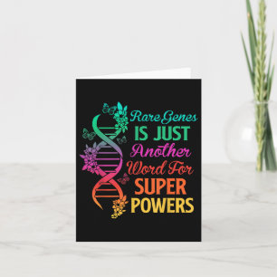 2022 Sällsynt Disease Day Awareness Zebra Ribbon D Kort