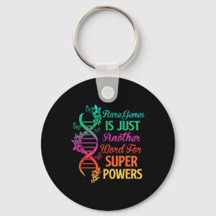2022 Sällsynt Disease Day Awareness Zebra Ribbon D Nyckelring