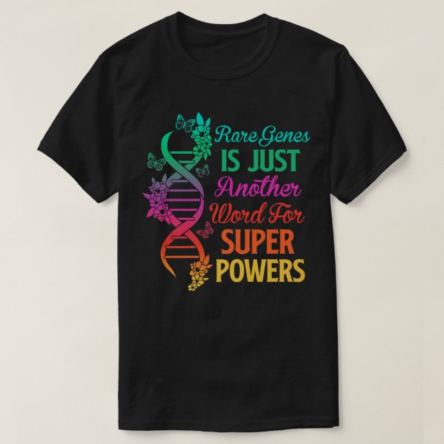 2022 Sällsynt Disease Day Awareness Zebra Ribbon D T Shirt (Design framsida)