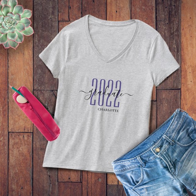 2022 Student Senior med Namn T Shirt (Skapare uppladdad)