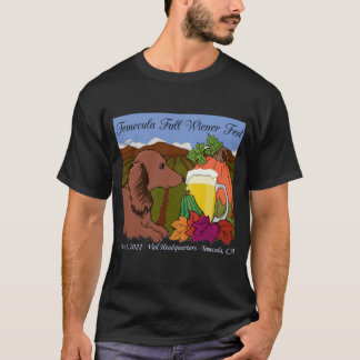 2022 Temecula Fall Wiener Fest T-shirt på mörken