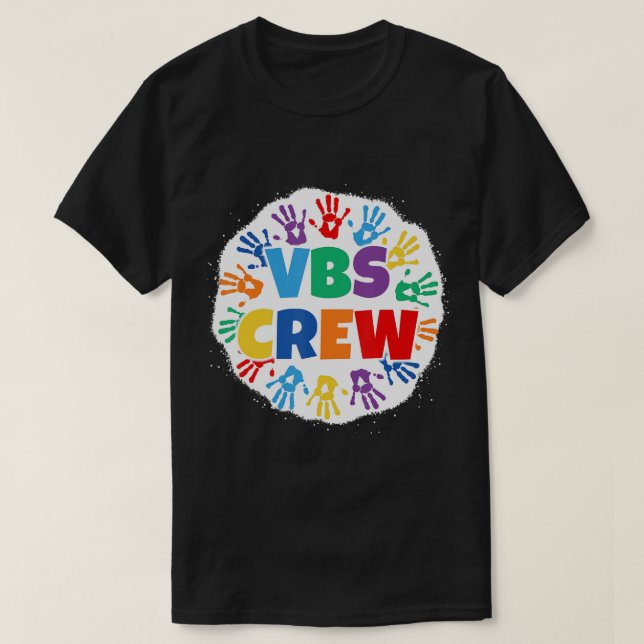 2022 Vacation Bible School Bleached Handprint VBS T Shirt (Design framsida)