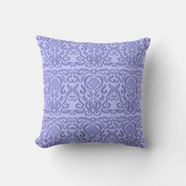 2022 Ver Peri Periwinkle Damask Old World Kudde (Framsida)