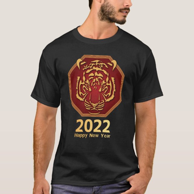 2022 Year of the Tiger T Shirt (Framsida)