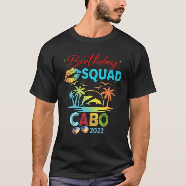 2023-2022-utfall i Mexiko Cancun Cabo Birthday 202 T Shirt (Framsida)