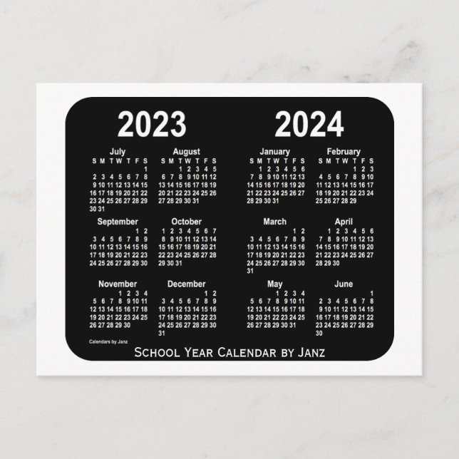 2023-2024 års vitbok från Neon School Calendar av  Vykort (Framsida)