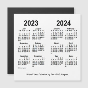 2023-2024 års vitbokskalender från Janz