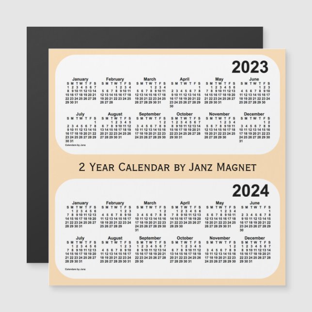 2023-2024 års Wheat - tvåårskalender av Janz Magne (Fram/baksida)