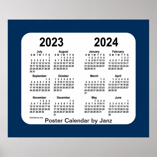 2023-2024: Blåskolekalendern från Janz Poster (Framsidan)