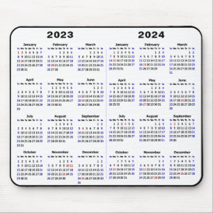 2023-2024 Kalenderns minimala tvåårskalender Musmatta