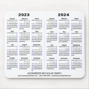 2023-2024 Kalenderns minimalistiska Anpassningsbar Musmatta