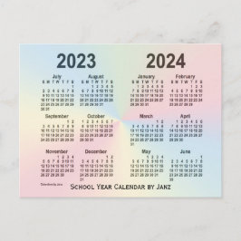 2023-2024 Rainbow Cloud School Calendar av Janz Vykort