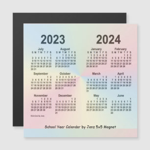 2023-2024 Regnbågsskolans årskalender från Janz