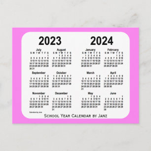2023-2024 Rosa Mini School Calendar av Janz Vykort